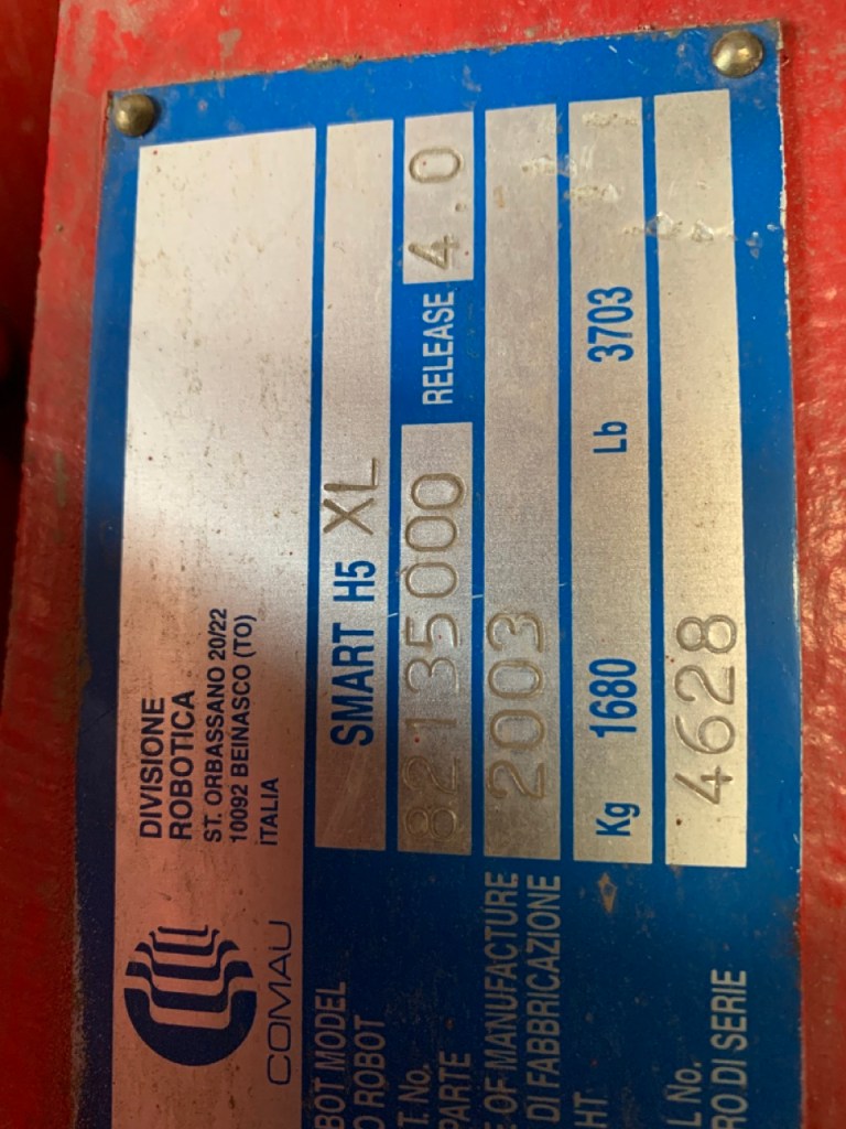 Usato 2003 Robot manipolatore marca Comau modello SMART H5 XL