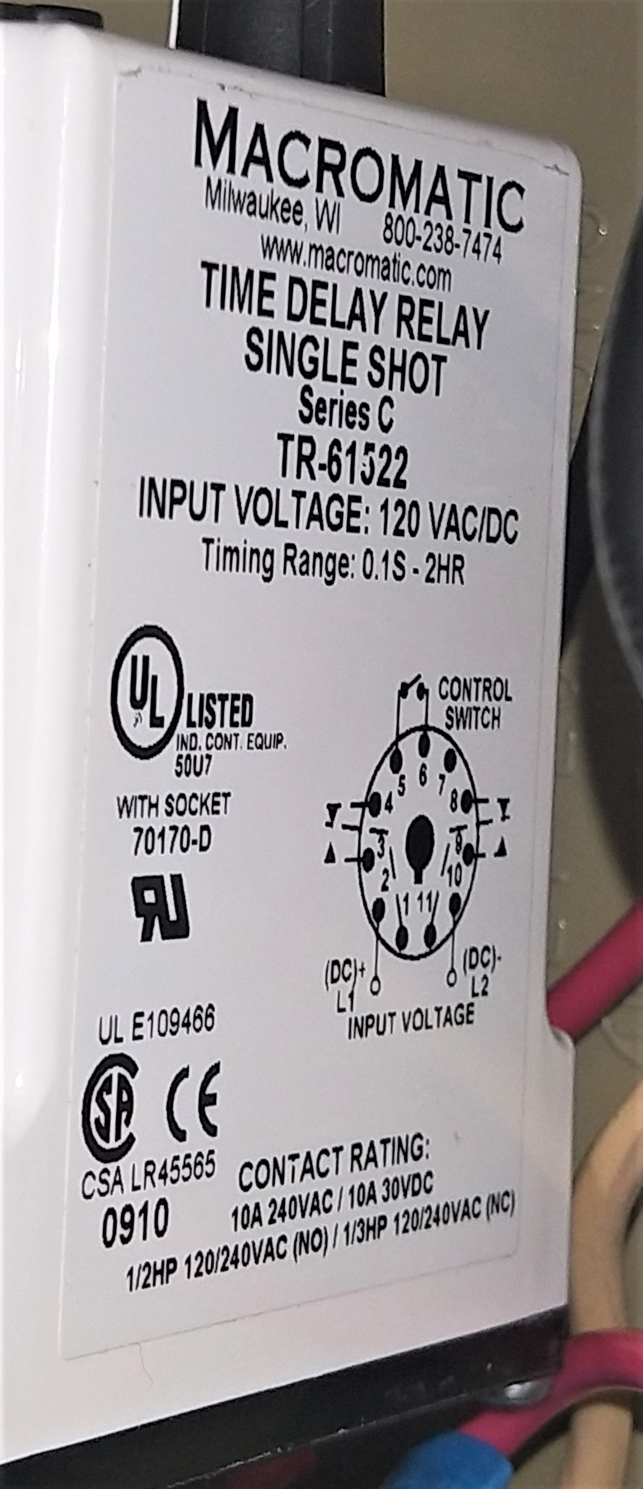 Used Treadlite II Foot Switch - Royal RBJ66L Junction Box with Macromatic Time Delay and Asco Solenoid Valve