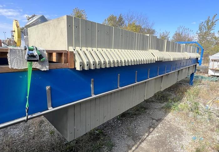 Used 117 CU. FT. MET-CHEM FILTER PRESS – 1200 MM – C.G.R. – PLATE SHIFTER (#9696)