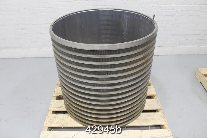 Used Voith Model 20 Pressure Screen Basket, .0047" Slots #42945