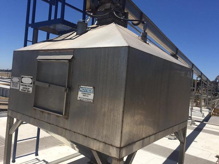 Used Bin, 400 CF, S/st, 7' X 7' x 9', S/st, Surge Bin (2) #S741113