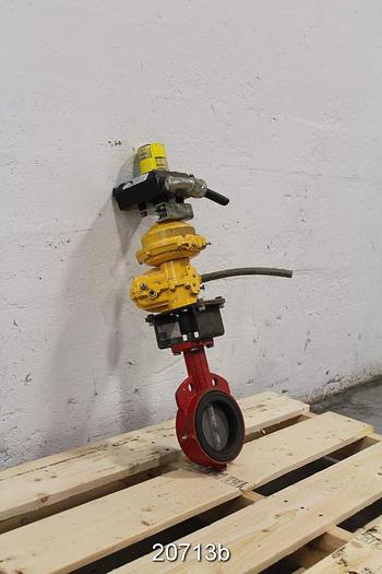 Used Kinetrol  Air Operated Ball Valve, 4" #20713