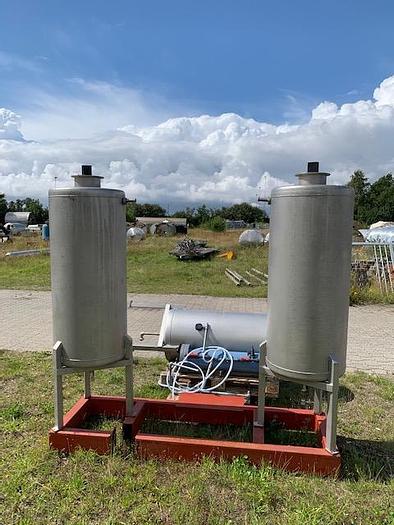 Used 400 liter stainless steel tanks