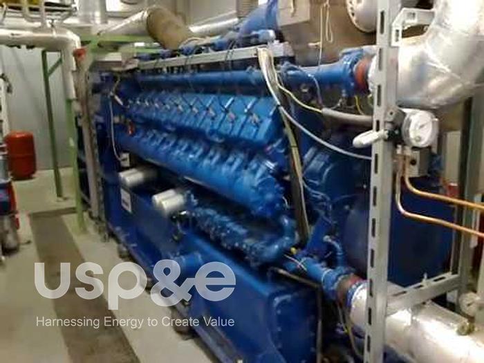 Used 2 MW 2014 Used MWM TCG2020V20 Natural Gas Generator USP009443