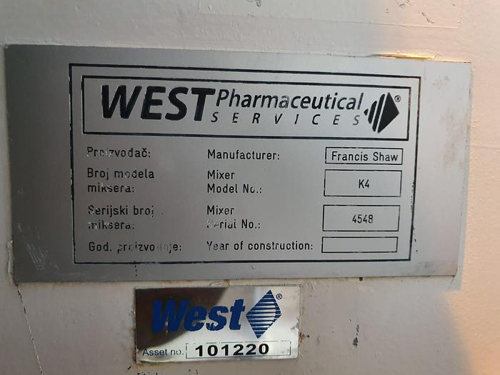 Used 1992 Francis Shaw K4 intermix