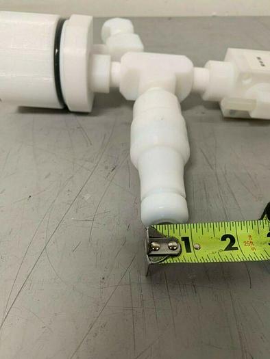 Used Polymer Drum Siphon 13.5" Tube w/ Stainless Steel Swagelok 1" Sanitary Fitting