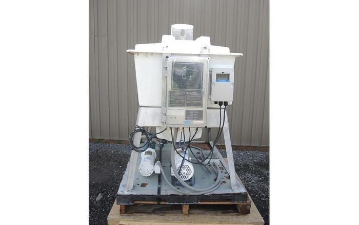 Used USED DRY POLYMER BATCH MIXER, CAPACITY: 50 USG