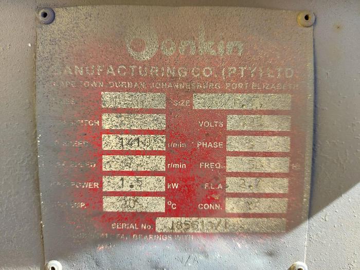 Used Donkin 1.5kw Fan