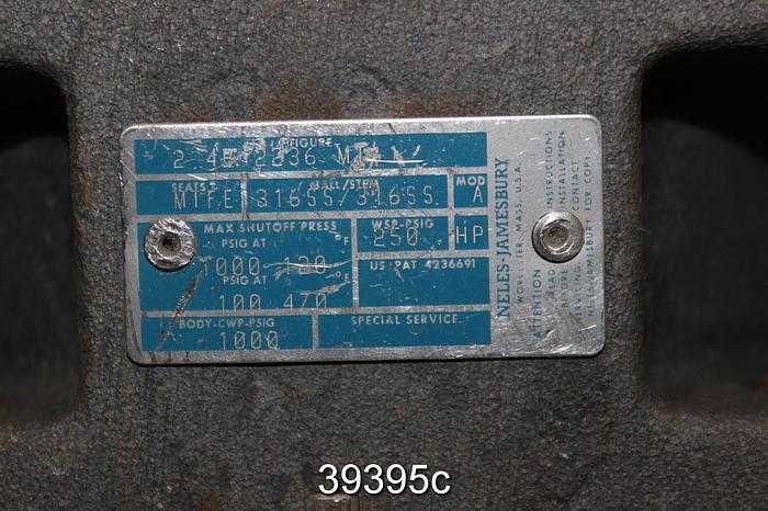 Unused Neles Jamesbury 2" Series 4000 Manual Ball Valve, IMO-203, 2 4B 2236 MT 1 #39395