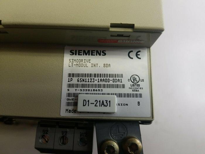 Used Siemens LT-MODUL INT. 80A. 6SN1123-1AA00-0DA1