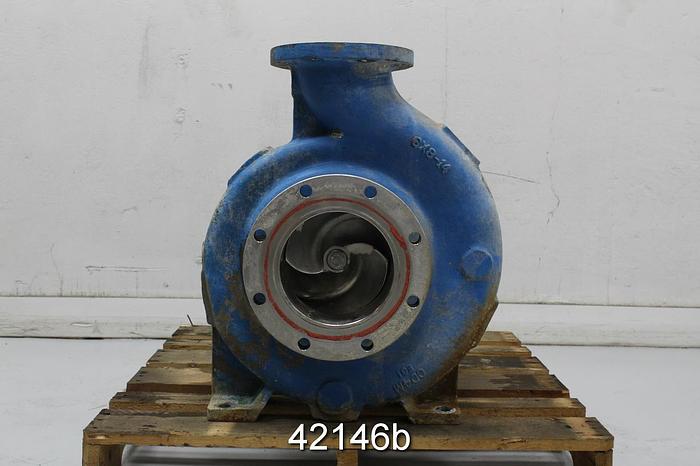 Used Goulds 3175 6x8x14 Pump, Stainless Steel Casing #42146