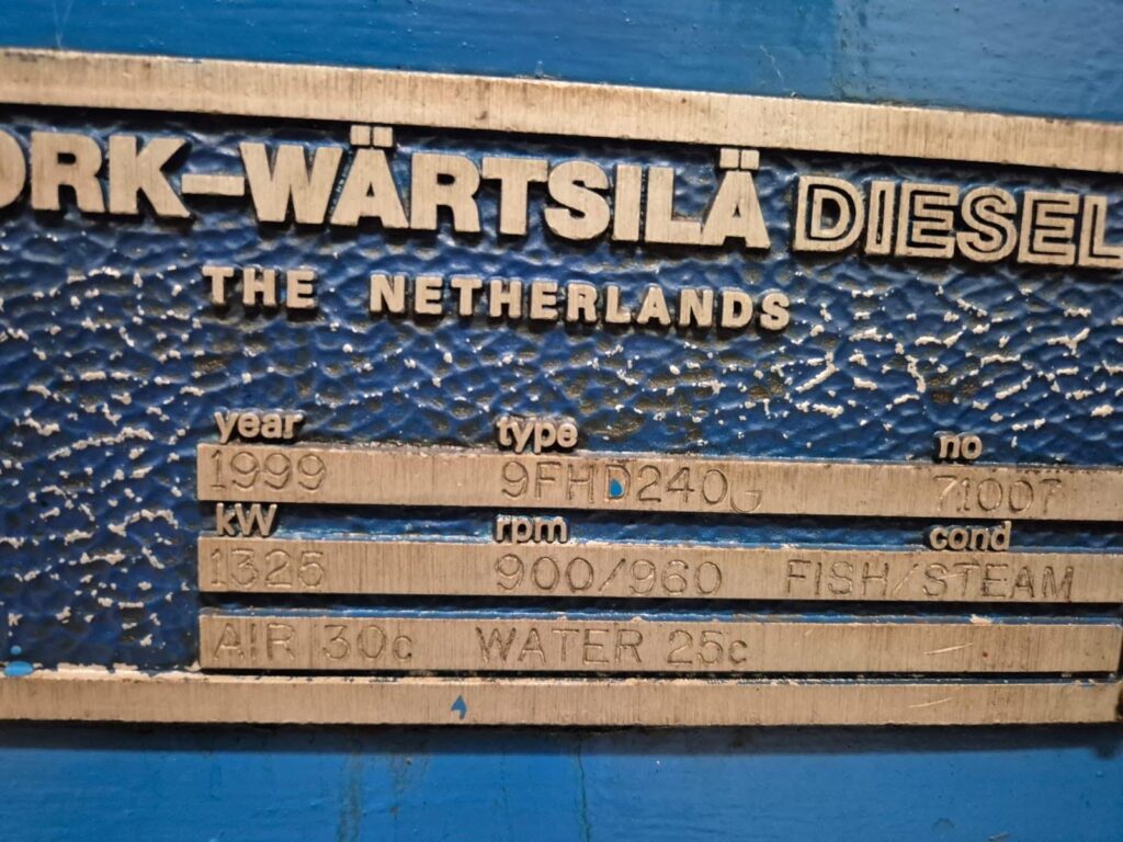 Used STORK-WÄRTSILÄ 9FHD240G