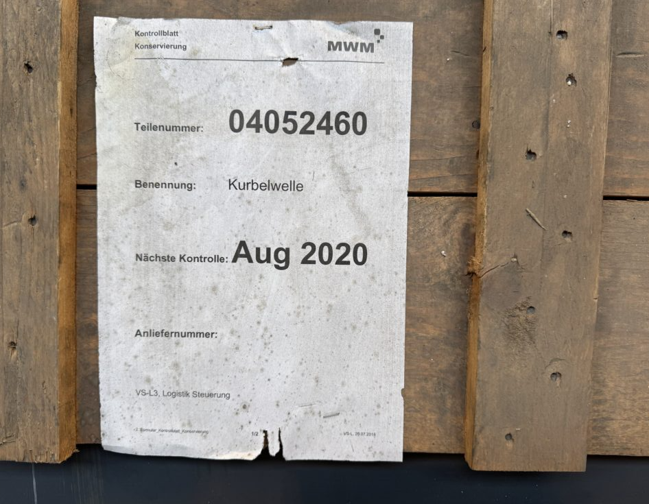 CRANKSHAFT P/N 04052460 FOR DEUTZ BA6M816