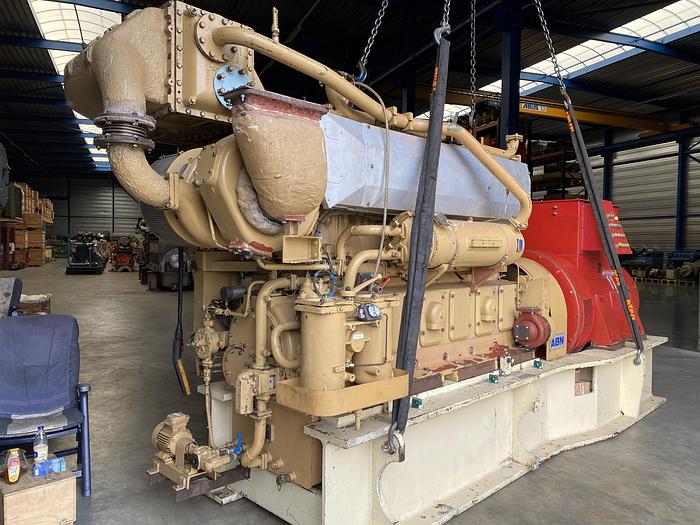 Used 1984 MAK 6M282 GEN.SET 1210 KVA