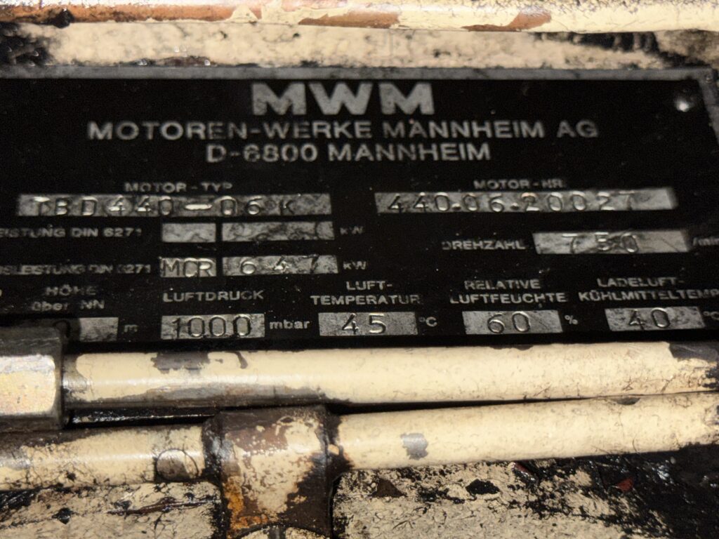 Used MWM TBD 440-6K