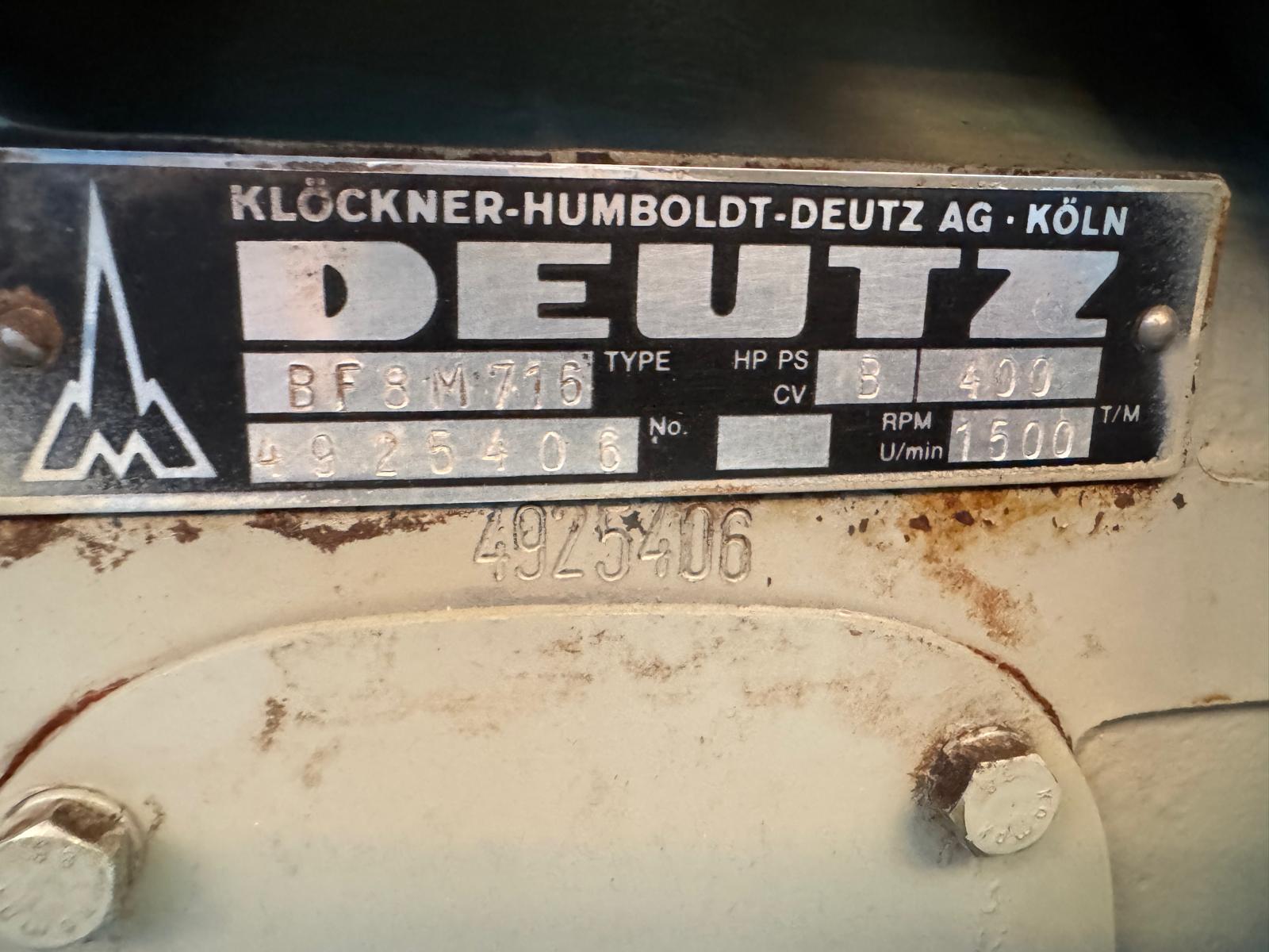 Used DEUTZ BF8M716