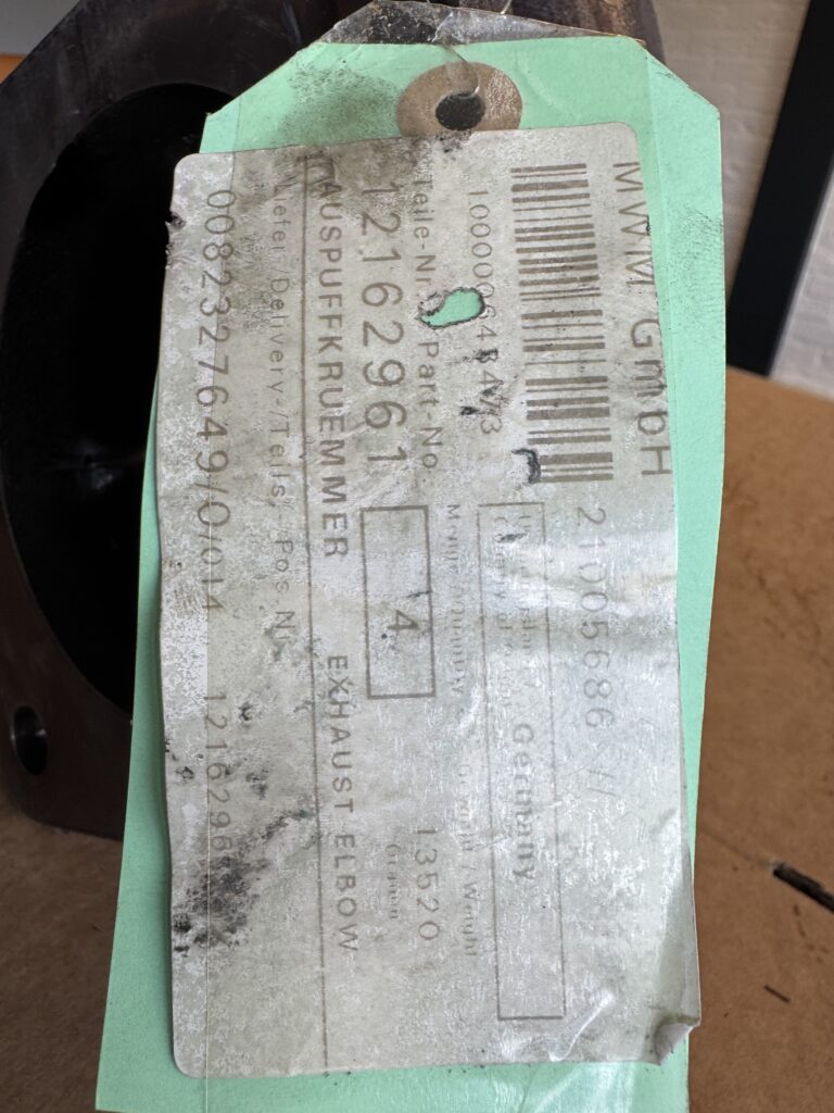 EXHAUST ELBOW P/N 12162961 – MWM TBD 604