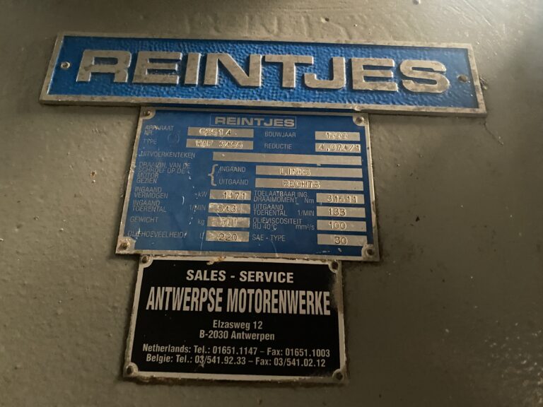 Used 1999 REINTJES WAF 3455 GEARBOX