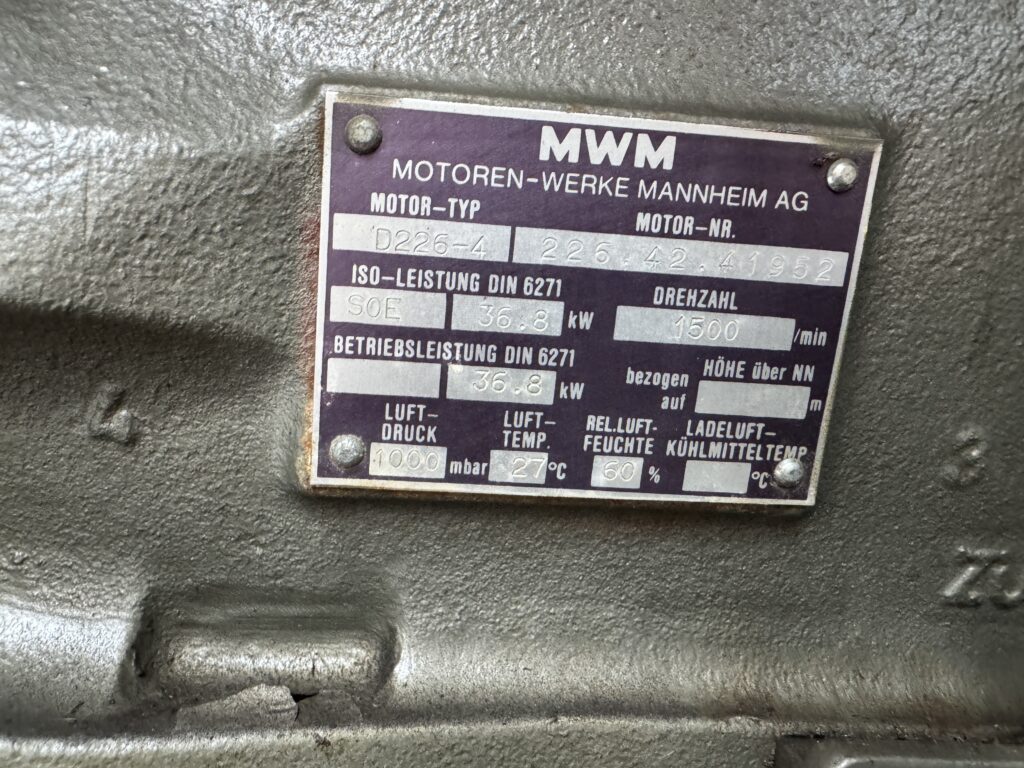 Used MWM D226-4 / A.VAN KAICK GEN.SET 40 KVA