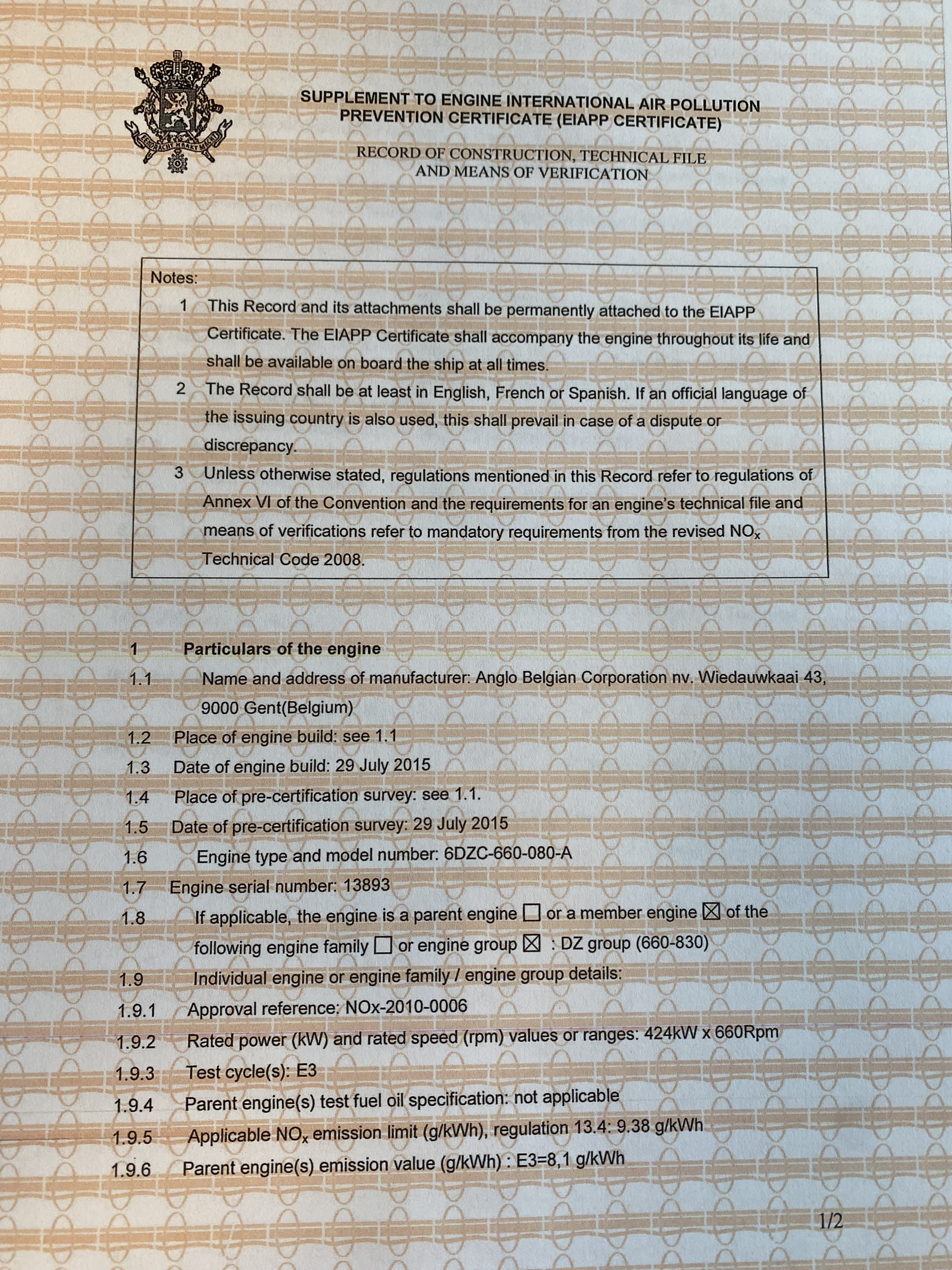 Used ABC 6DZC-660-80A C2