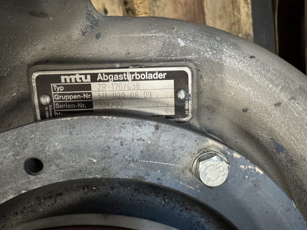 Used  MTU ZR 170/038 TURBOCHARGERS
