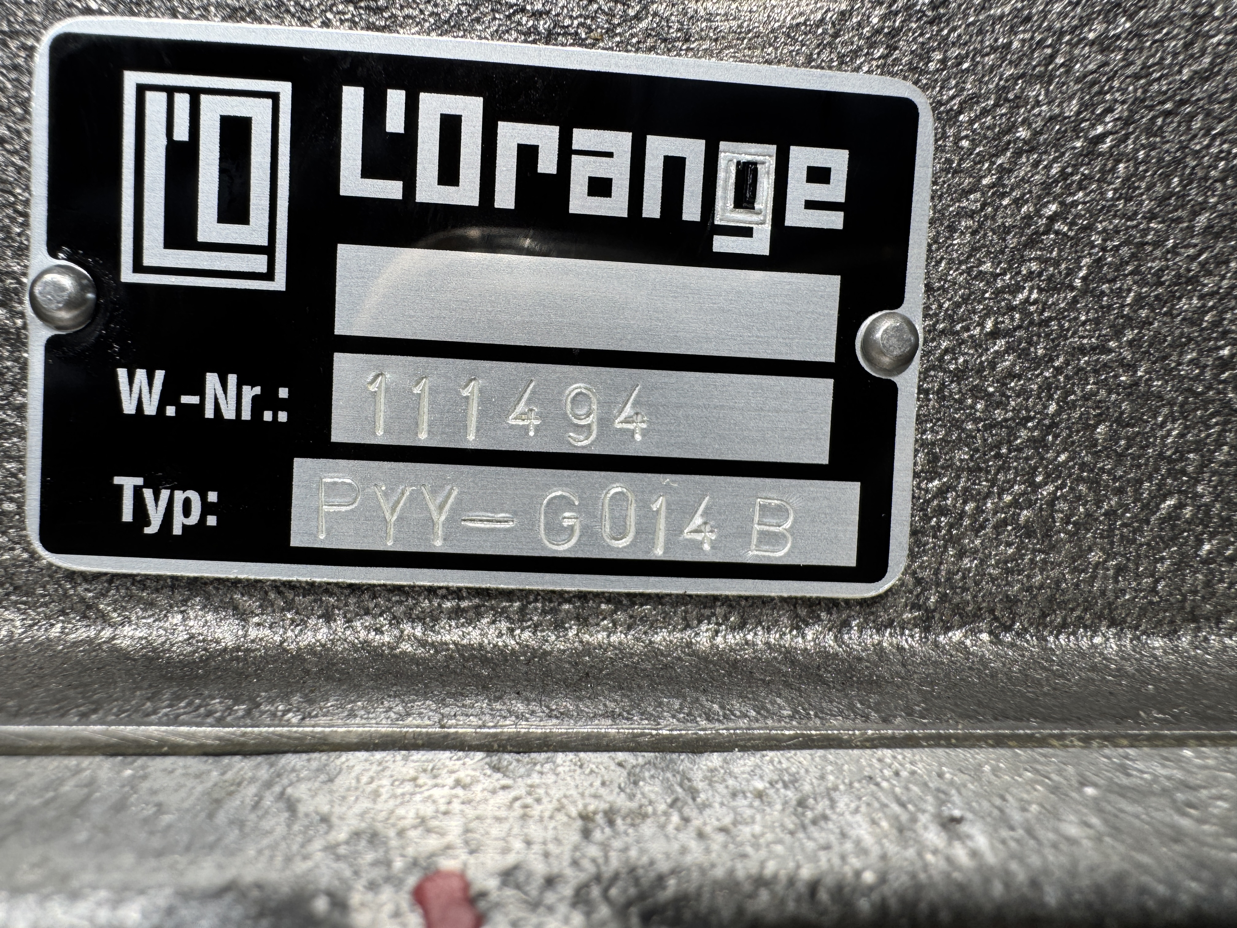 Used L’ORANGE PYY-G014B FUEL INJECTION PUMP – MWM 6.440.0.725.069.7