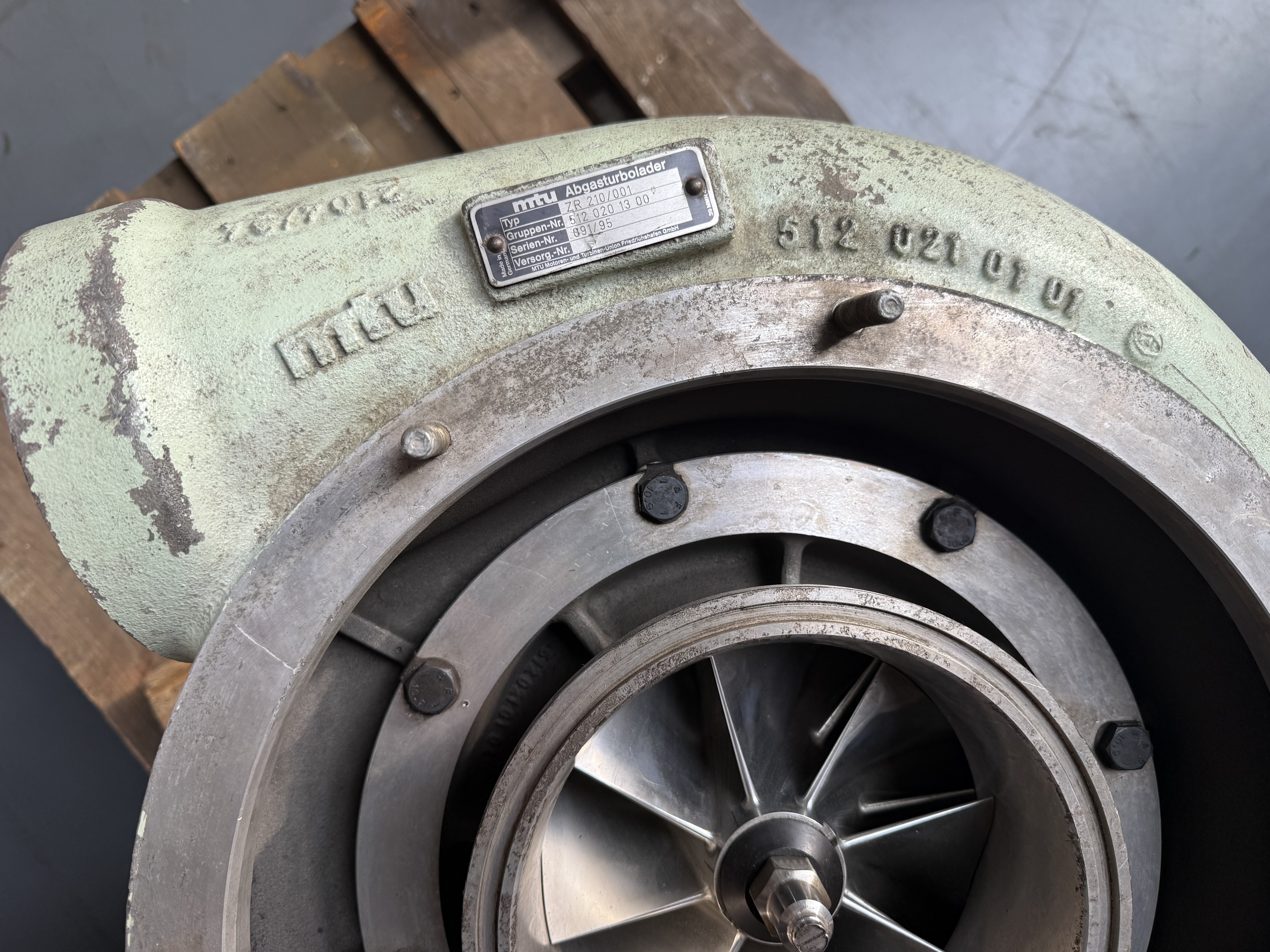 Used MTU ZR210/001 TURBOCHARGER