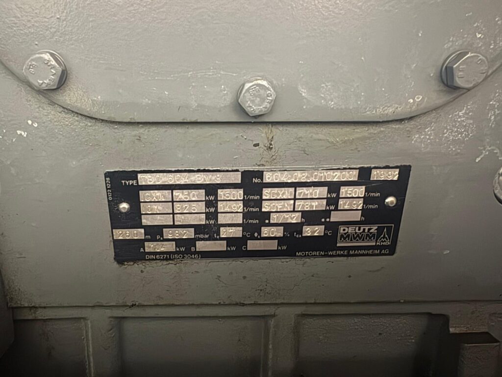 Used DEUTZ / MWM TBD 604-BV8