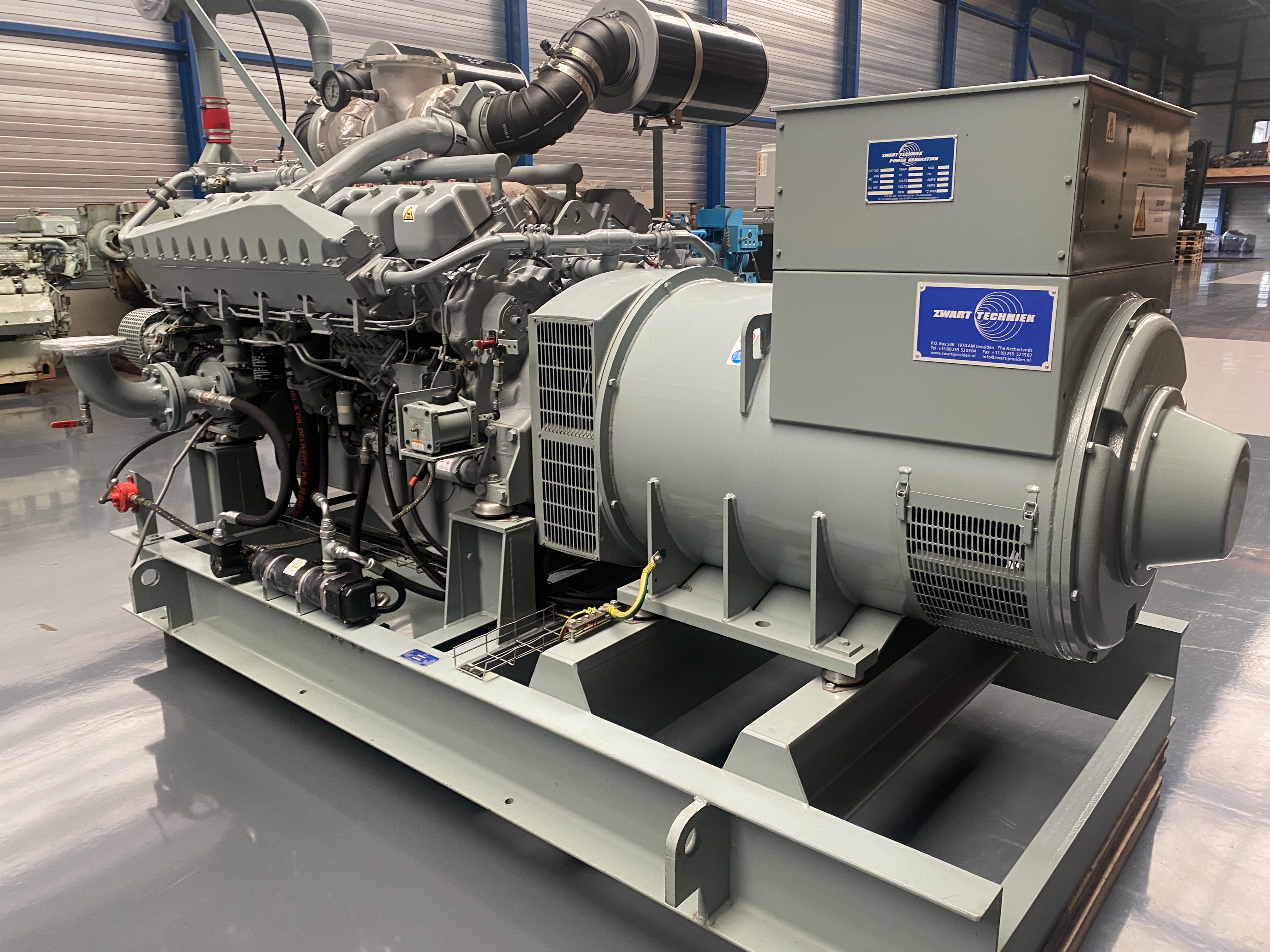 Used 2009 Mitsubishi S12A2-PTA / Stamford Gen set 810 KVA