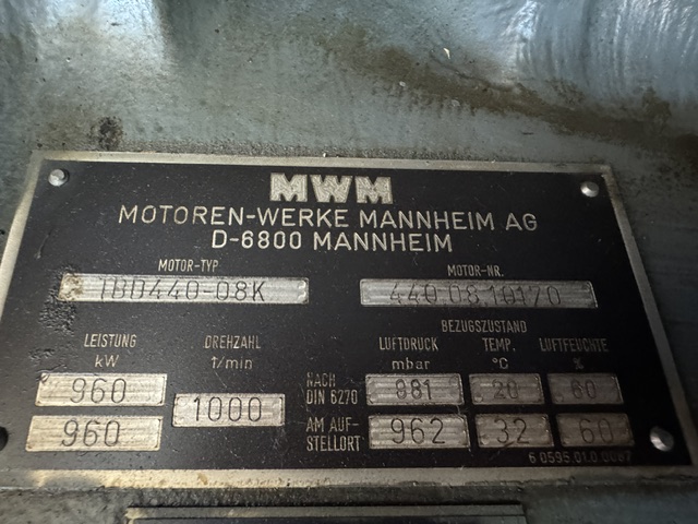 Used MWM TBD 440 – 08K