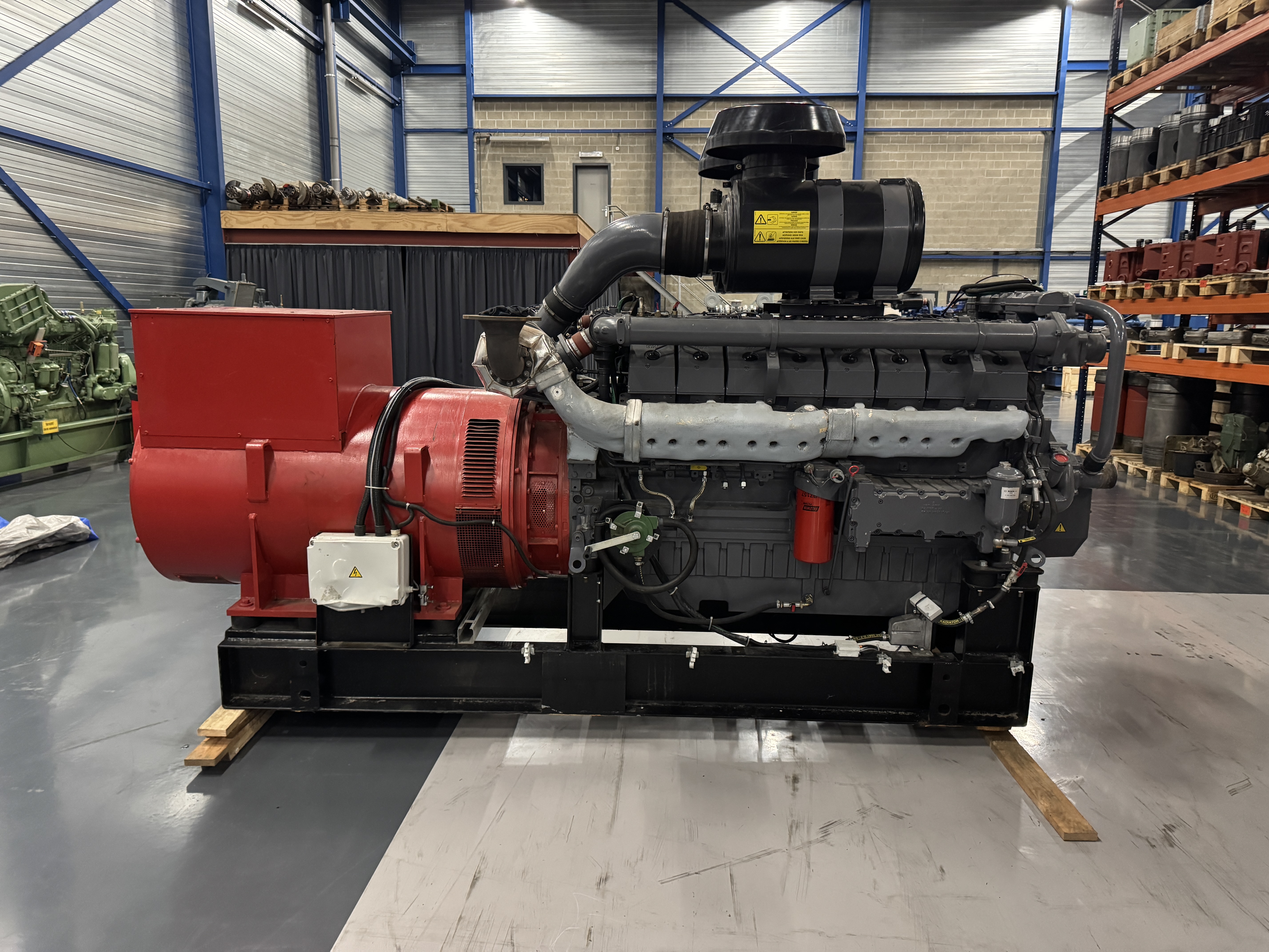 Used DEUTZ TBD 616-V16 / KUNZLER DIESEL GEN.SET 1000 KVA