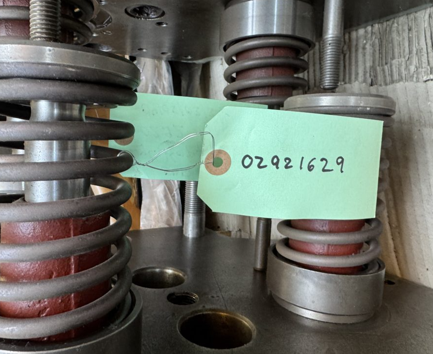 Used CYLINDER HEAD P/N 02921629 FOR DEUTZ RBV6/8M545