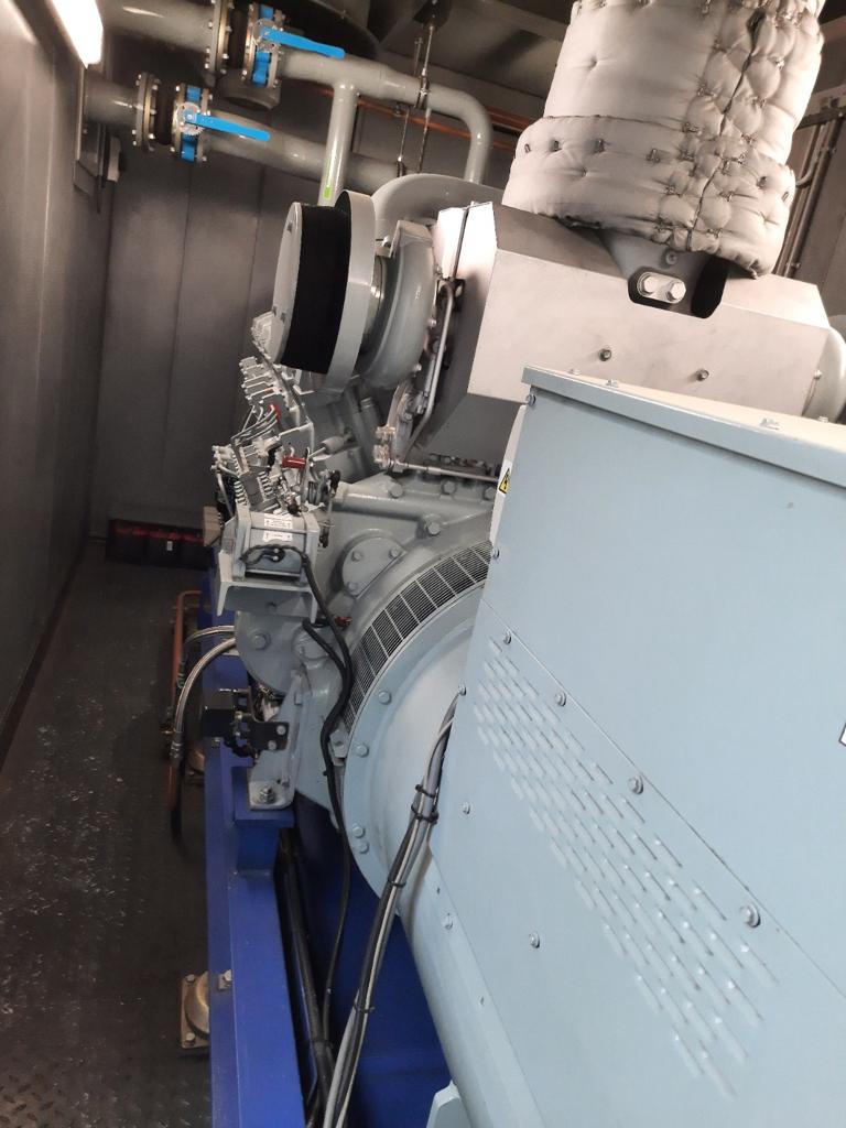 Used 2009 Mitsubishi S12R / Leroy Somer diesel gen.set 1250 KVA