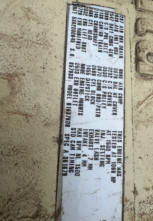 Used MTU 16V2000 / KOHLER DIESEL GEN.SET 820 KVA