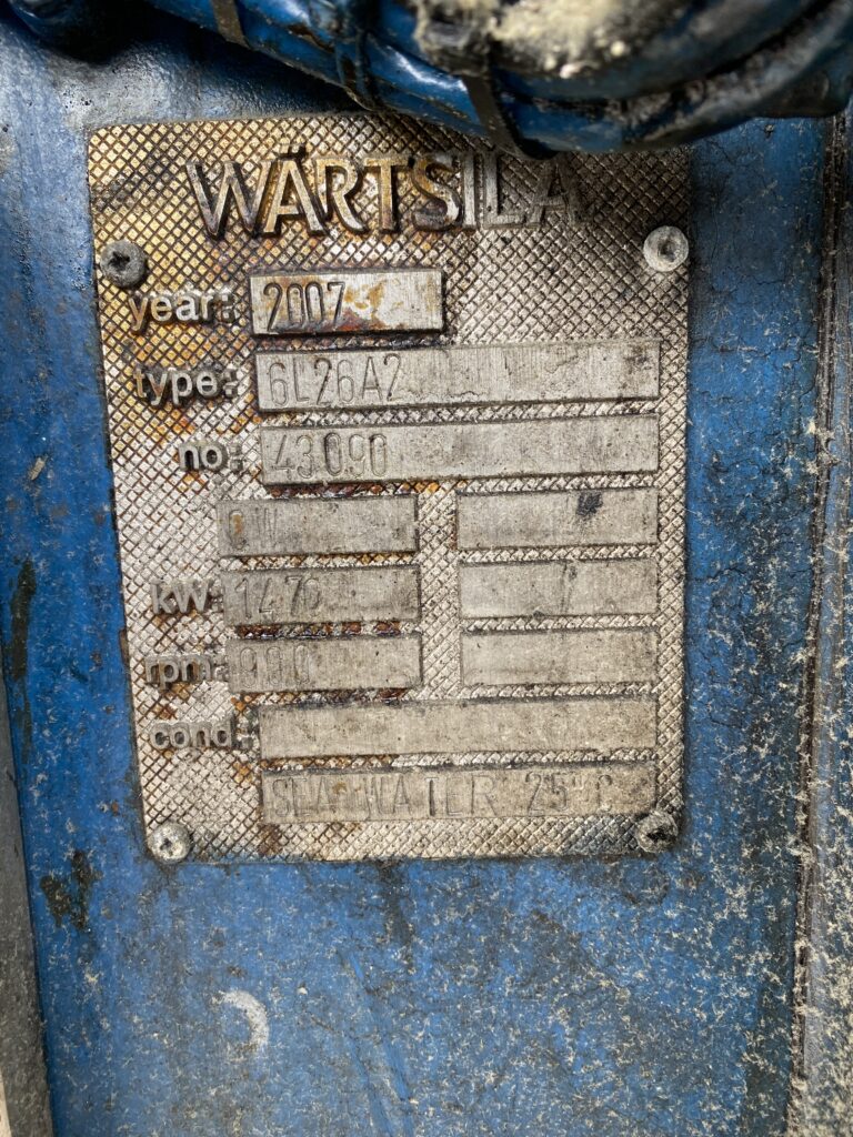 Used 2007 WARTSILA 6L26A2 6L26A2