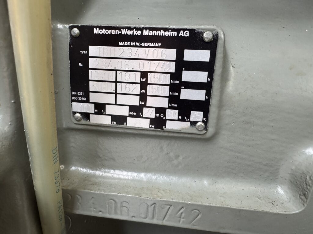 Used MWM TBD 234-V6 / AEG GEN.SET 165 KVA
