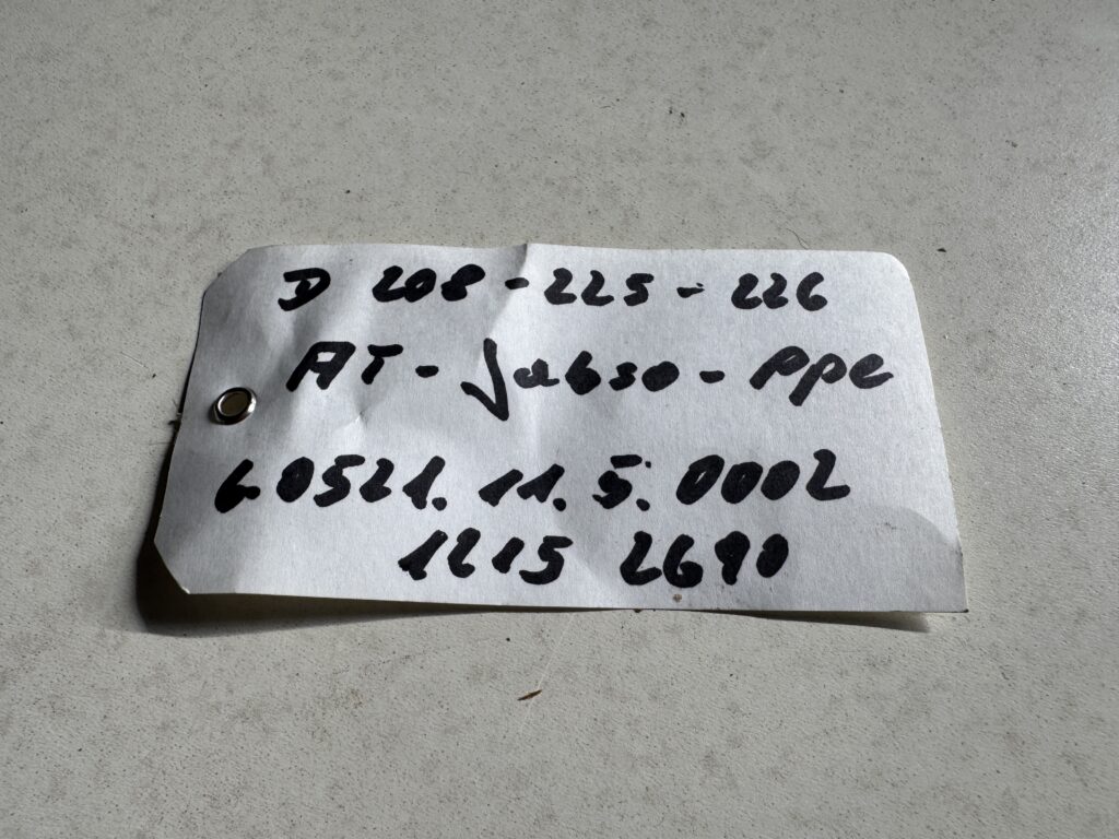 JABSCO SEA WATER PUMP P/N 12152690 MWM 208/225/226