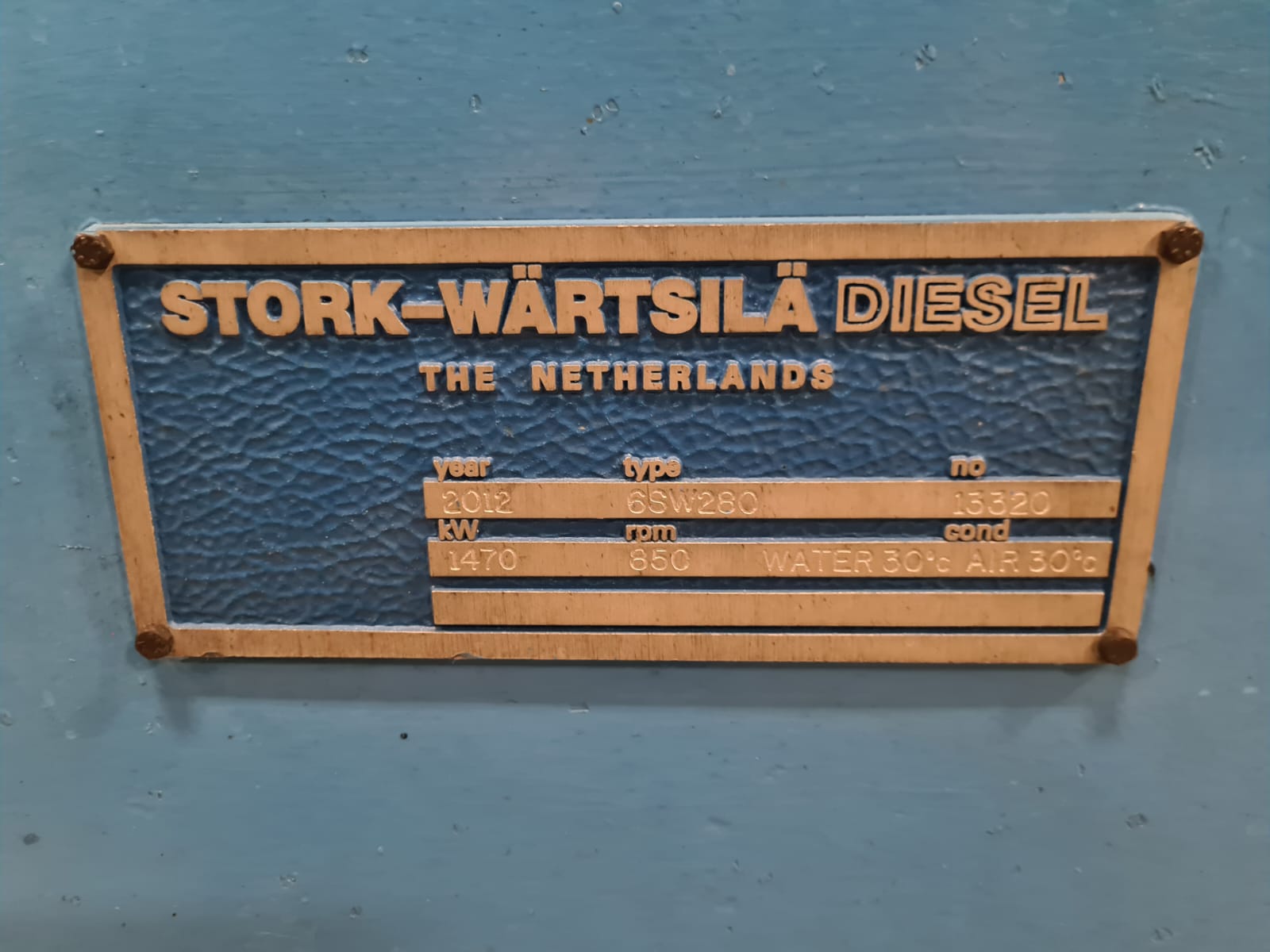 Used STORK WARTSILA 6SW280