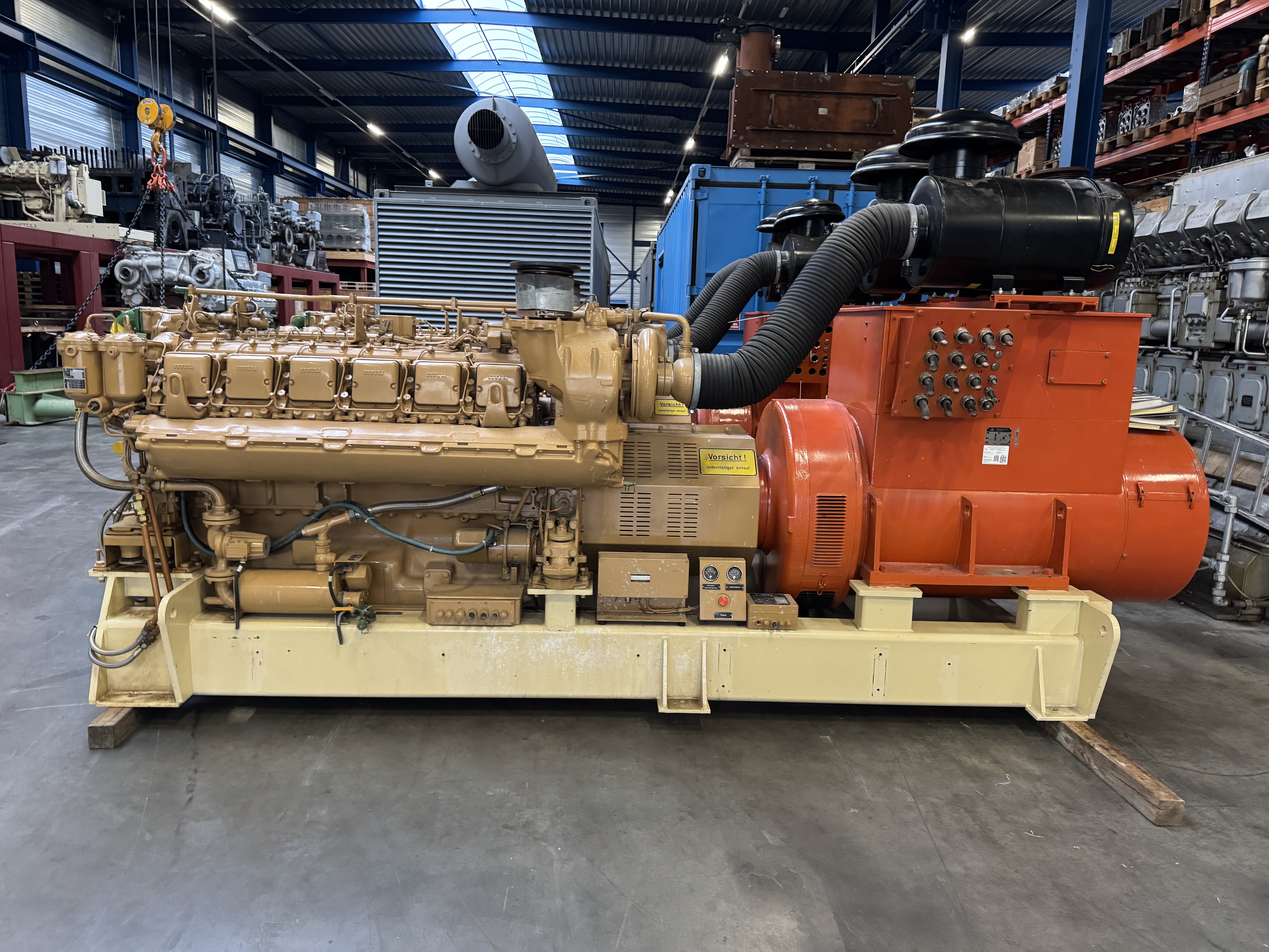 Used MTU 12V396 / PILLER DIESEL GEN.SET 900 KVA