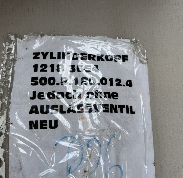 Used CYLINDER HEAD – P/N 12183664 – MWM TBD 500