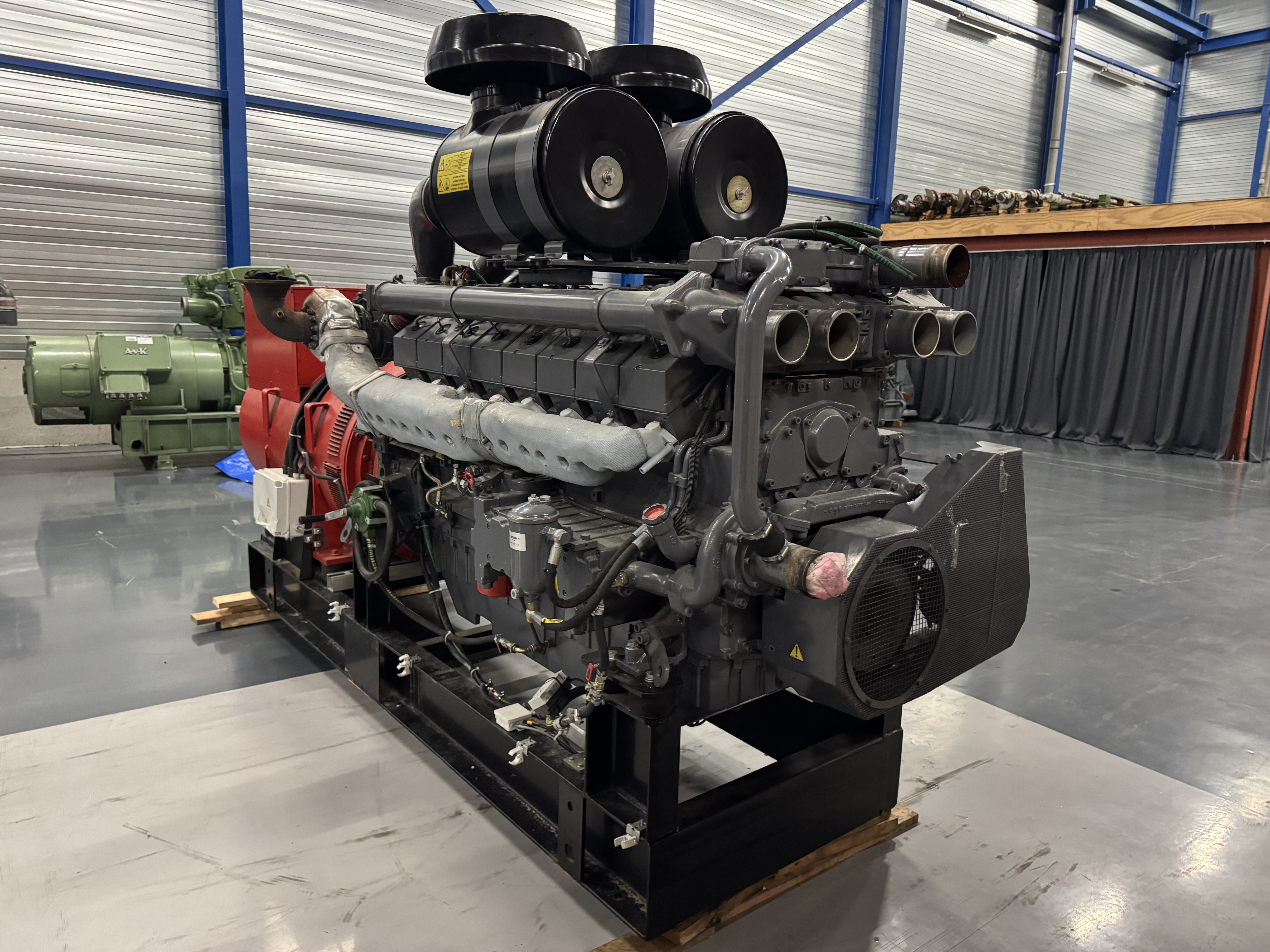 Used DEUTZ TBD 616-V16 / KUNZLER DIESEL GEN.SET 1000 KVA