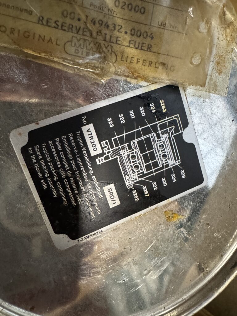 Used BEARING SET ABB VTR 200 TURBOCHARGER