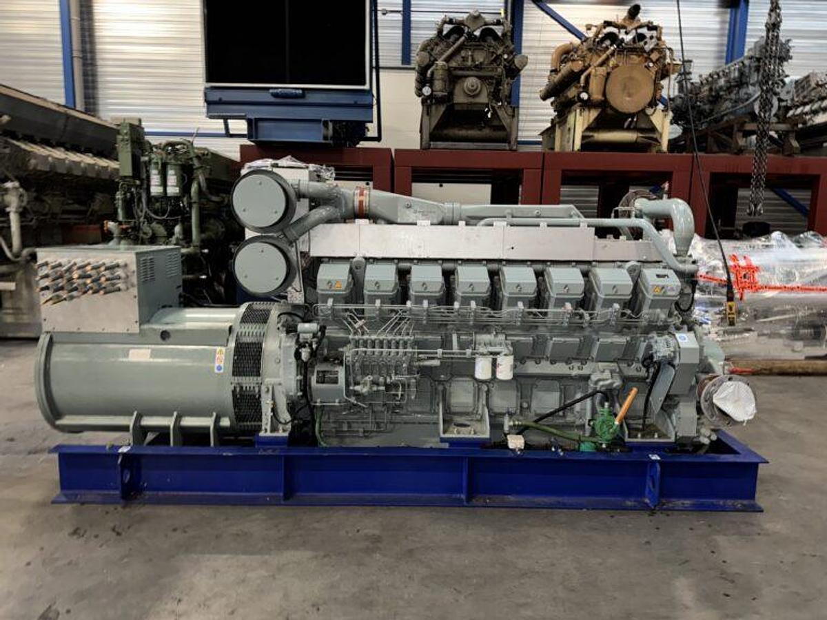 Used 2011 MITSUBISHI S16R-PTA / SINCRO DIESEL GEN. SET 1600 KVA