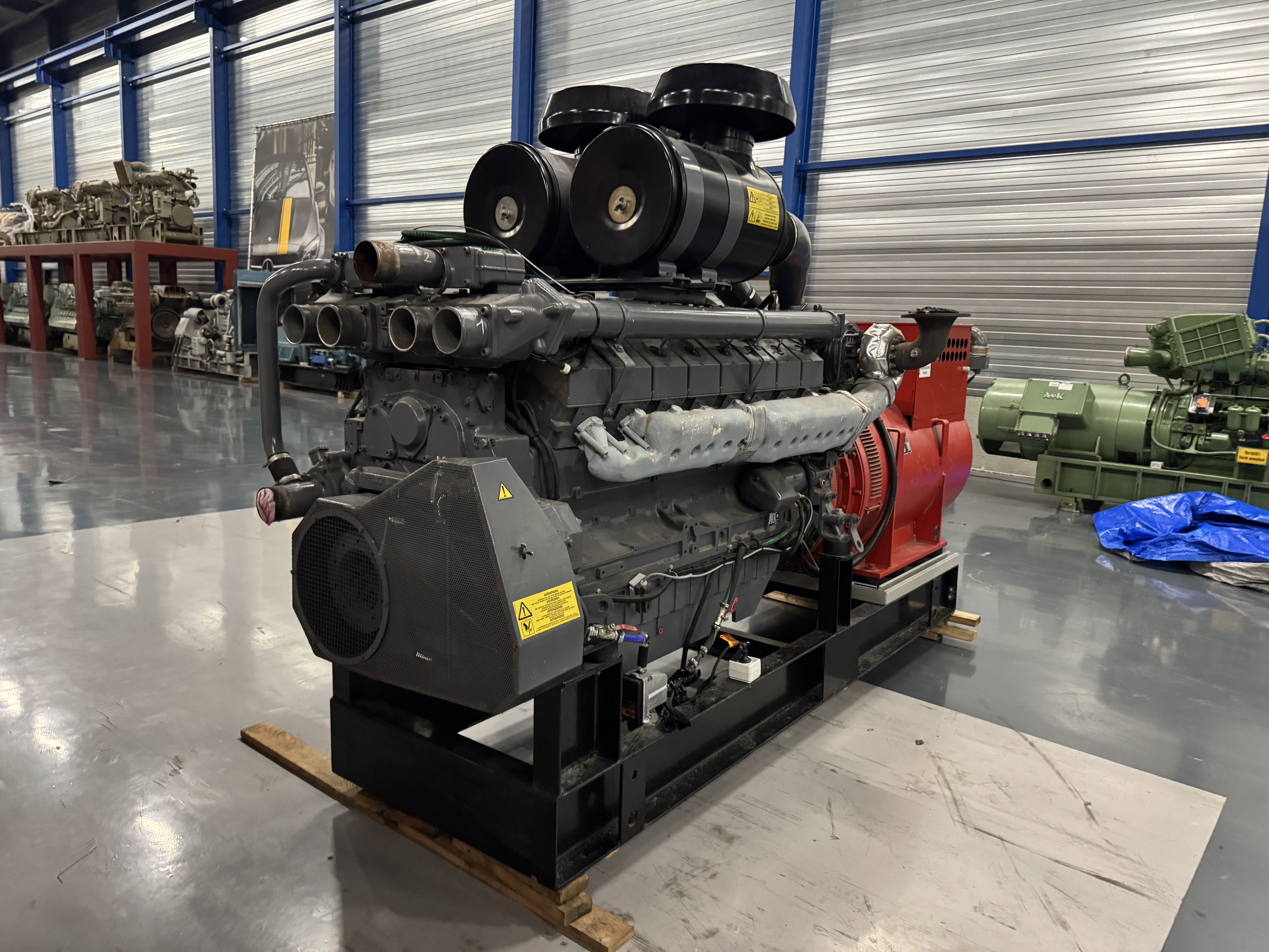 Used DEUTZ TBD 616-V16 / KUNZLER DIESEL GEN.SET 1000 KVA