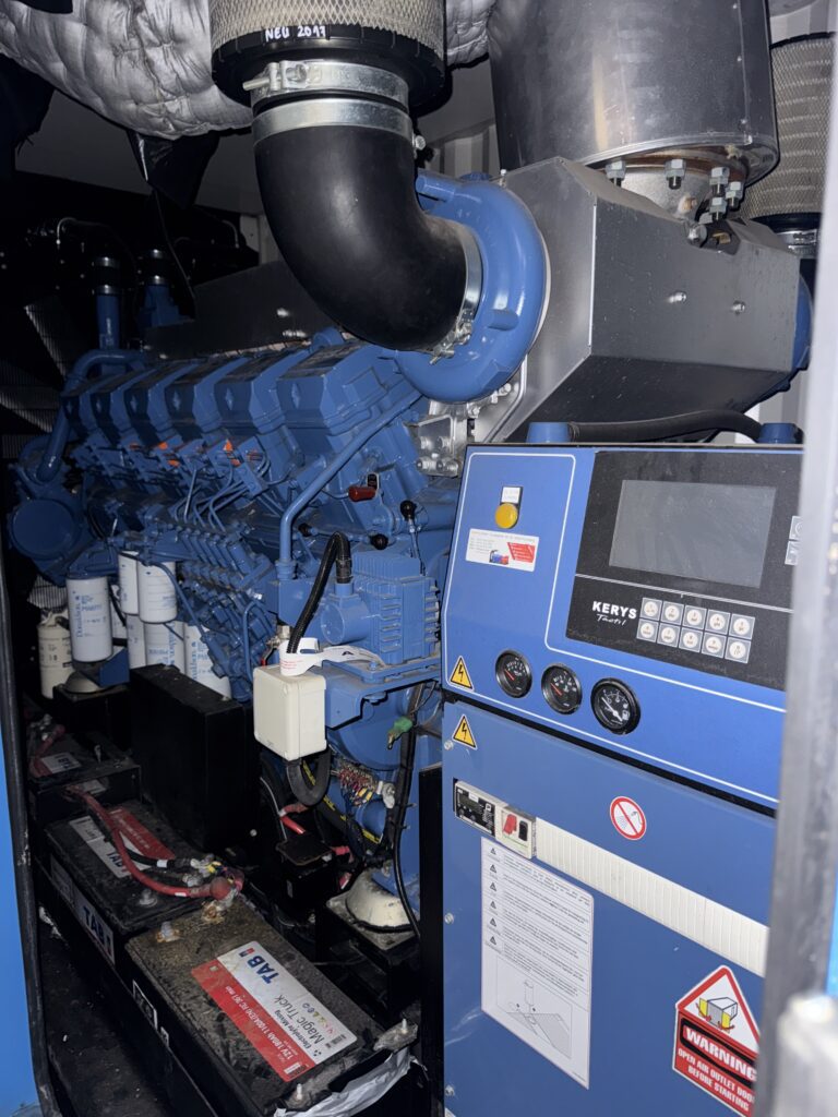 Used 2013 MITSUBISHI S12R-F1PTAW2-1 / LEROY SOMER DIESEL GEN. SET 1500 / 1650 kVA