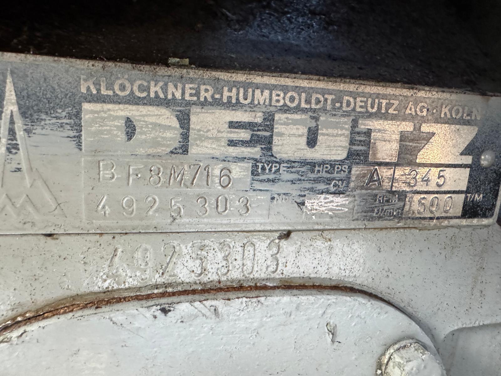 Used DEUTZ BF8M716