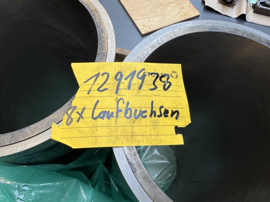 Used CYLINDER LINERS P/N 12911938 MWM TBD 440-6/8/12/16