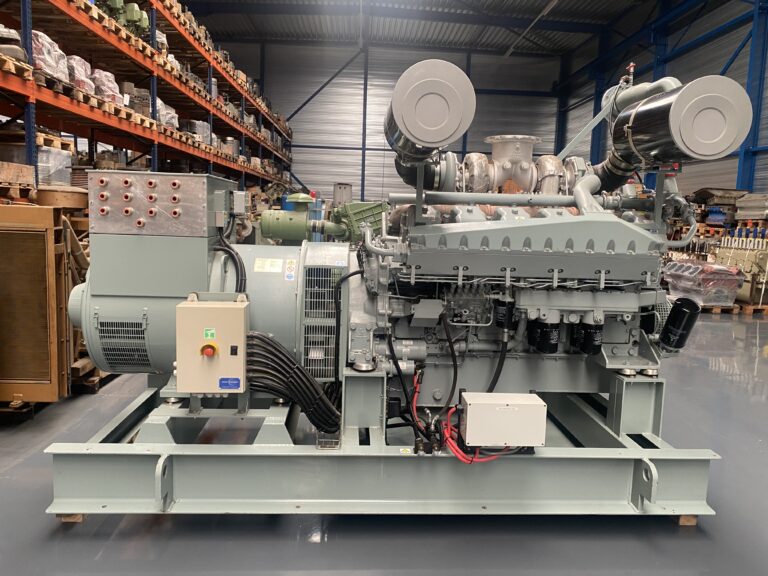 Used 2009 Mitsubishi S12A2-PTA / Stamford Gen set 810 KVA