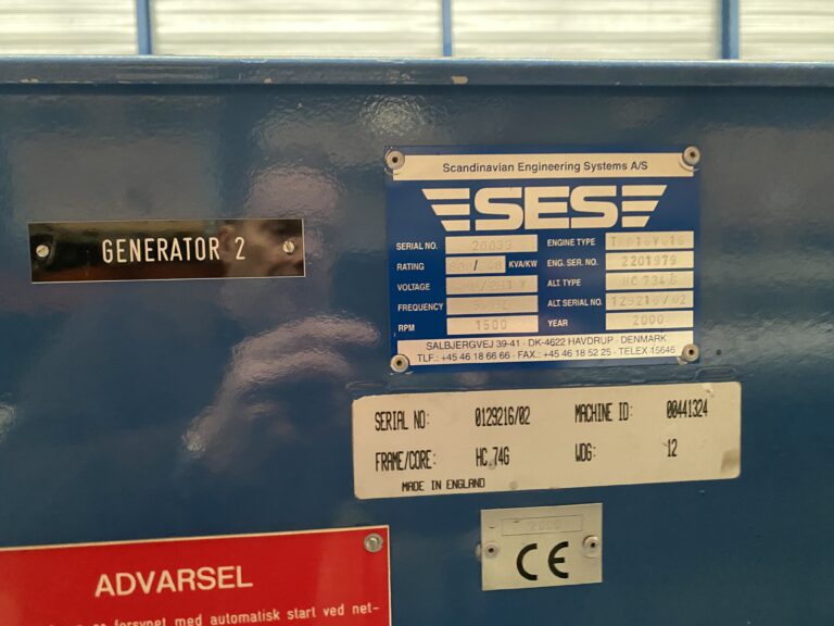 Used 2000 DEUTZ TBD 616-V16 / STAMFORD DIESEL GEN.SET 800 KVA