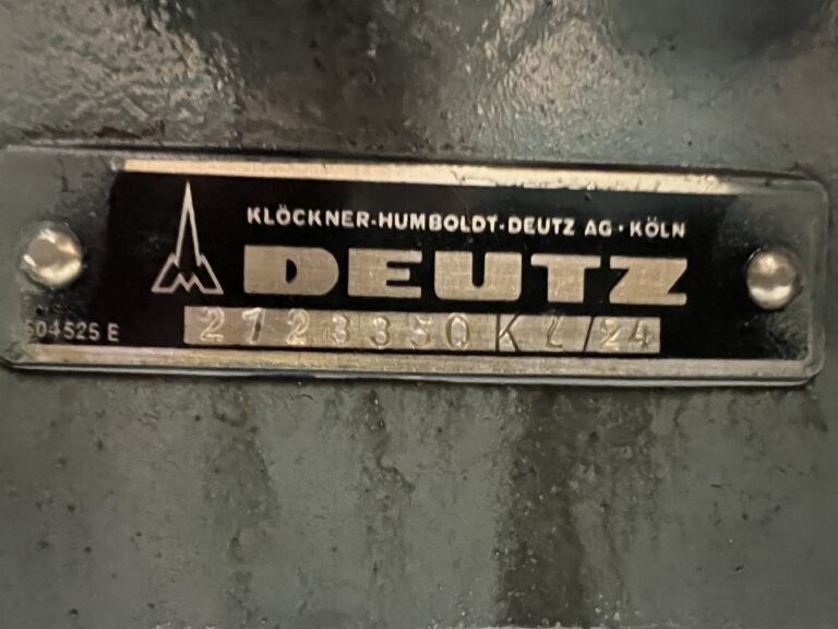 Used 1983 DEUTZ BA8M528 / BBC GEN SET 1200 KVA